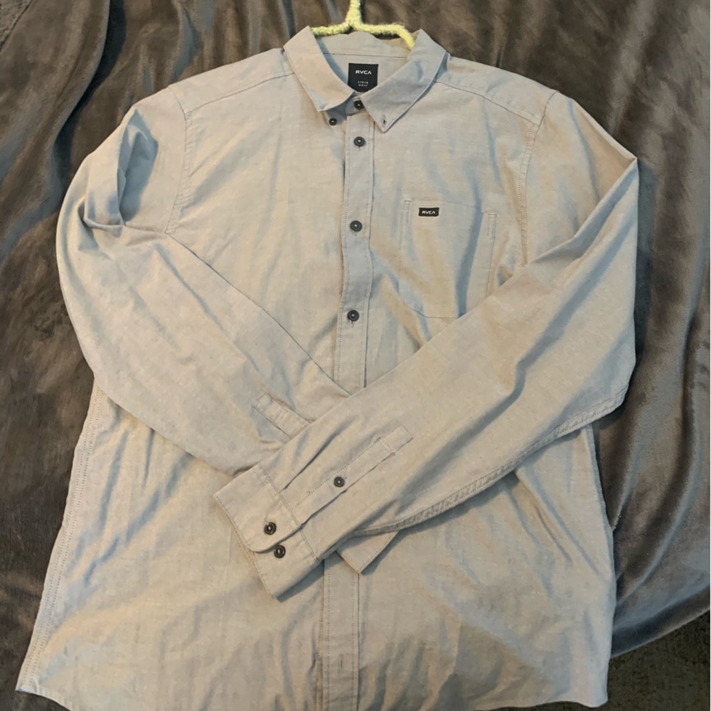 New RVCA Men's Button Down - Picture 4 of 4